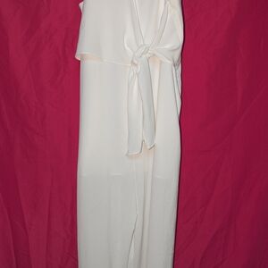 Naked Zebra White Jumpsuit Woman Size Large